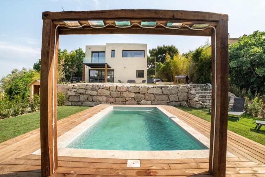 Saint Paul De Vence A La Vue Imprenable Villa Buitenkant foto
